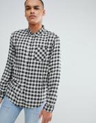 Another Influence Black And White Check Shirt - Black