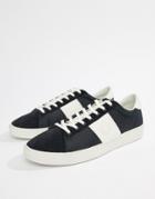 Fred Perry Spencer Nylon Contrast Sneakers In Navy - Navy
