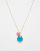 Ashiana Stone And Pom Pom Necklace