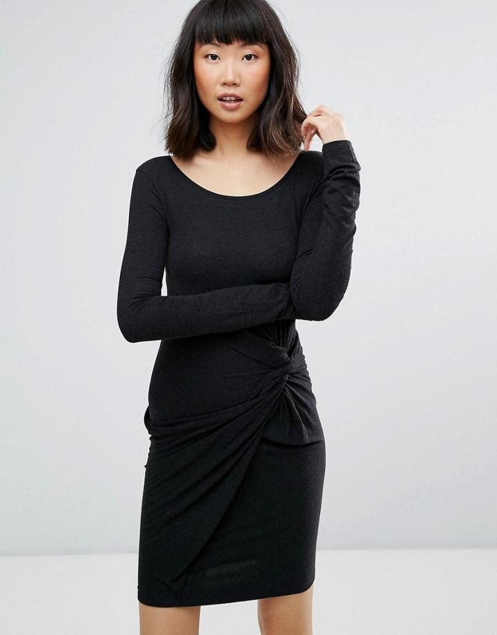 Moss Copenhagen Knot Detail Dress - Black