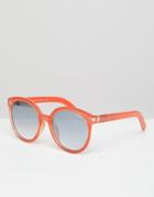 Quay Australia High Tea Round Sunglasses - Orange