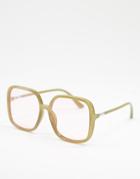 Madein 70s Collection Double Brow Sunglasses-brown