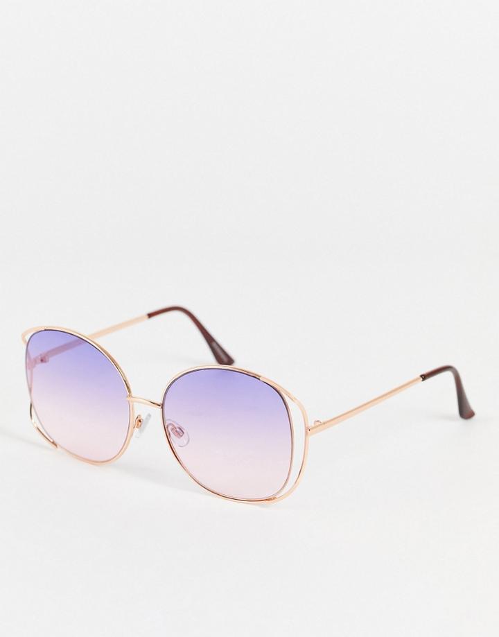 Madein. Square Ombre Lens Sunglasses In Purple