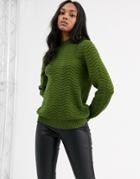 Y.a.s Textured High Neck Knitted Sweater