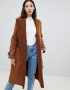 Urban Code Rener Reversible Duster Coat - Tan