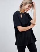 Asos Design Mix & Match Pyjama Jersey Tee-black