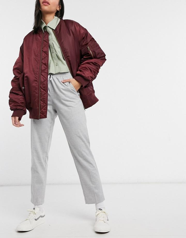 River Island Soft Touch Sweatpants In Gray-grey