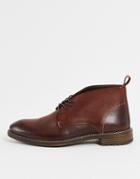 Aldo Leather Chukka Boots In Cognac-brown