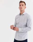 Selected Homme Salford Slim Long Sleeve Shirt-white