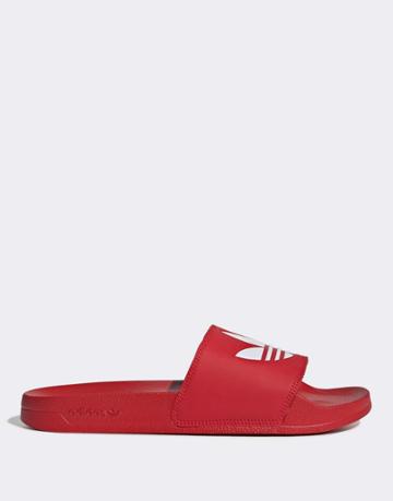 Adidas Originals Adilette Lite Slides In Red