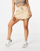 Public Desire X Carms Relaxed Shorts In Quilting-neutral