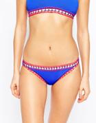 Seafolly Summer Vibe Triangle Bikini Bottom - Blue
