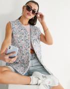 & Other Stories Organic Cotton Floral Print Vest In Multi