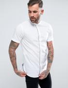 Boss Orange By Hugo Boss Cattitude Slim Fit Short Sleeve Shirt White - White