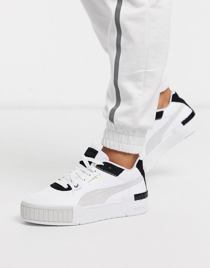 Puma Cali Sport Sneakers In White And Black