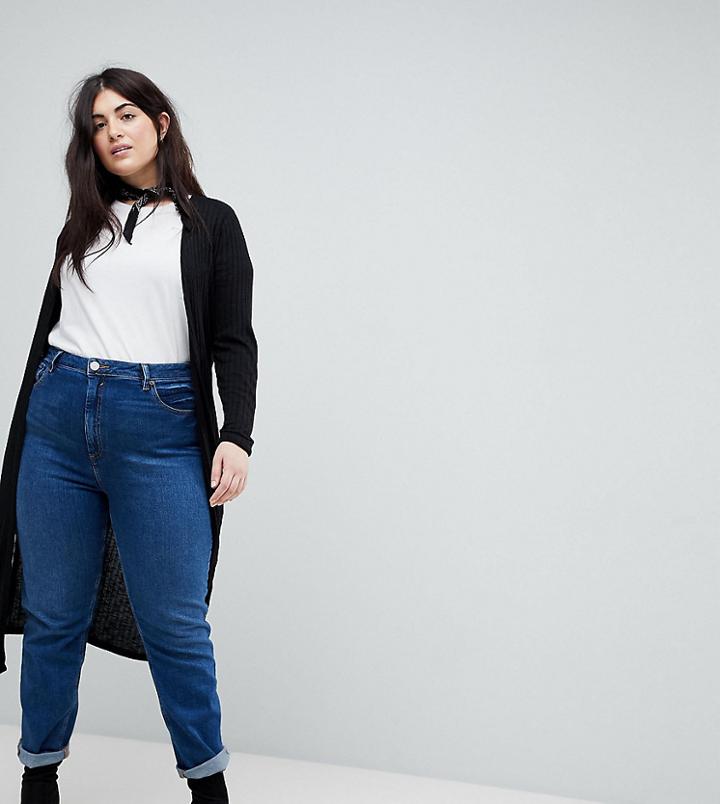 New Look Curve Midi Cardi - Black