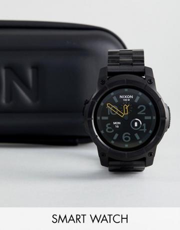 Nixon Mission Ss Bracelet Smart Watch In Black - Black
