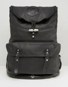 Stighlorgan Reilly Backpack With Roll Top In Lacquered Cotton Canvas -
