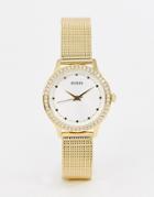 Guess W0647l7 Chelsea Mesh Watch - Gold