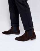 Kg By Kurt Geiger Suede Chelsea Boots - Brown