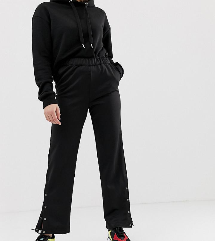 Noisy May Popper Track Pants - Black
