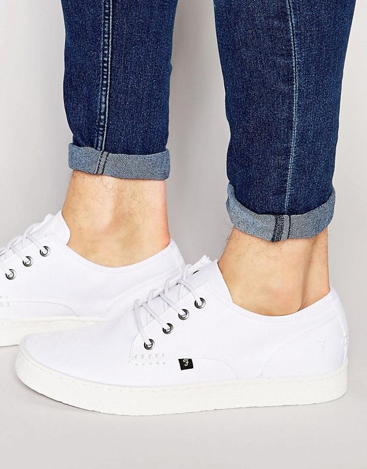 Farah Vintage Canvas Sneakers - White