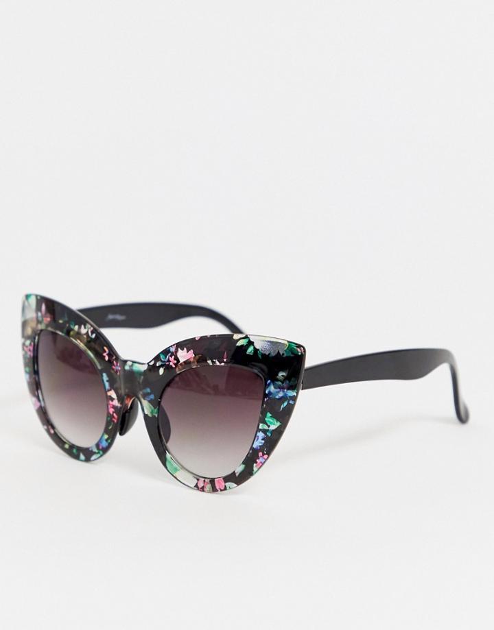 Jeepers Peepers Floral Resin Cat Eye - Multi