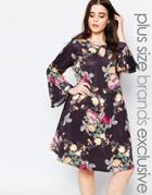 Pink Clove Long Sleeve Printed Swing Dress - Multi