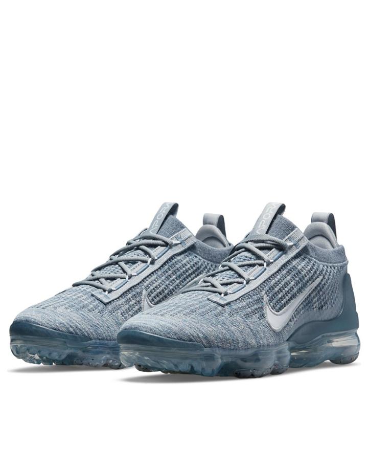 Nike Vapormax 2021 Flyknit Sneakers In Armory Blue-blues