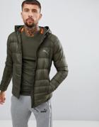 Puma Packable Hooded Jacket In Green 85162115 - Green
