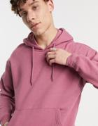 Jack & Jones Originals Drop Shoulder Hoodie In Pink-purple