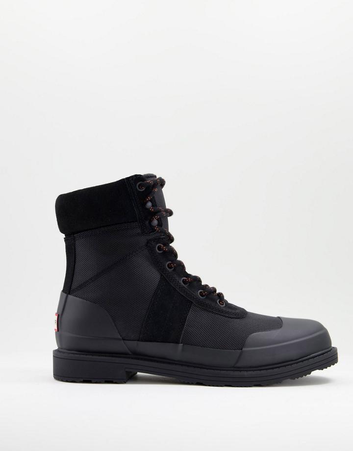 Hunter Originals Insulated Commando Boots In Black