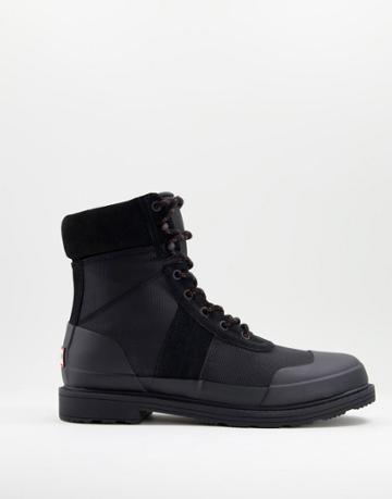 Hunter Originals Insulated Commando Boots In Black