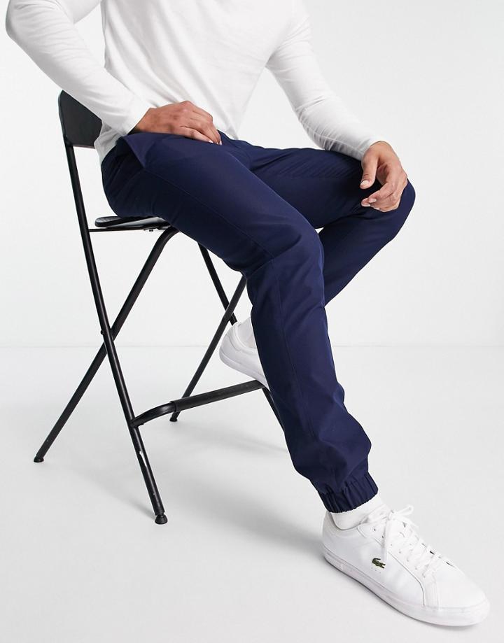 Topman Skinny Pants With Elasticated Waist In Navy