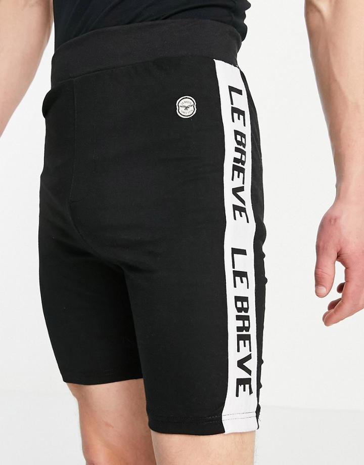 Le Breve Lounge Set Shorts In Black