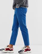 Asos Design Classic Rigid Carpenter Jeans In Cobalt Blue