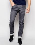Jack & Jones Slim Fit Jeans In Gray - Gray Denim