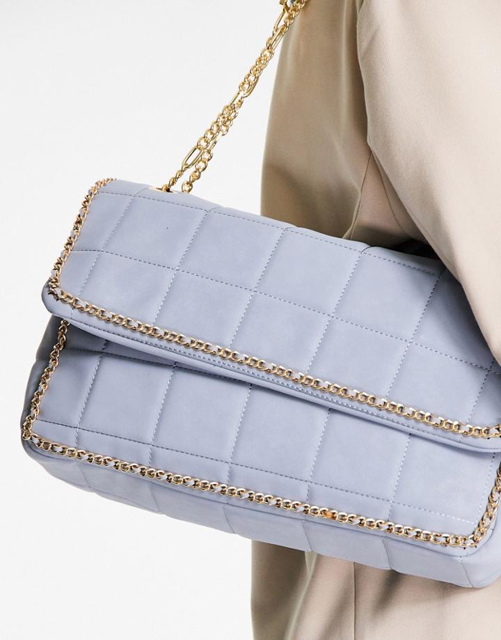 Nali Chain Strap Shoulder Bag In Light Blue
