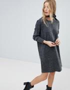 Vila Knitted Sweater Dress - Gray