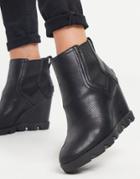 Sorel Joan Uptown Chelsea Mid Heel Boots In Black