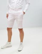 French Connection Wedding Linen Slim Fit Shorts-pink