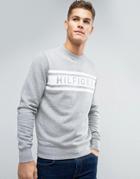 Tommy Hilfiger Denton Logo Sweatshirt Crew Neck - Gray