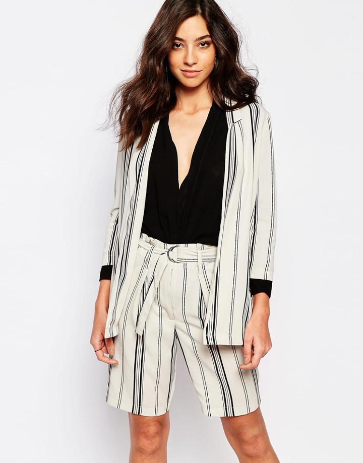 Y.a.s Stroke Blazer Stripe - Stripe Print