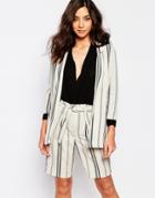 Y.a.s Stroke Blazer Stripe - Stripe Print