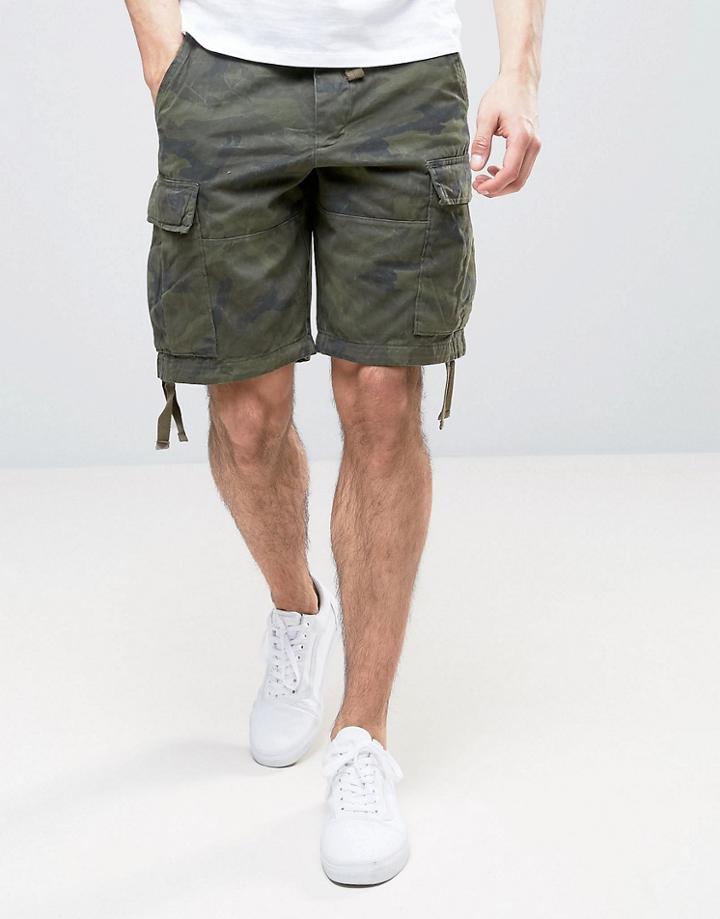 Abercrombie & Fitch Cargo Short In Camo - Green