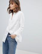Selected Femme Organic Cotton Shirt - White