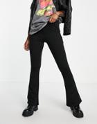 Object Nicky High Waist Flared Pants In Black
