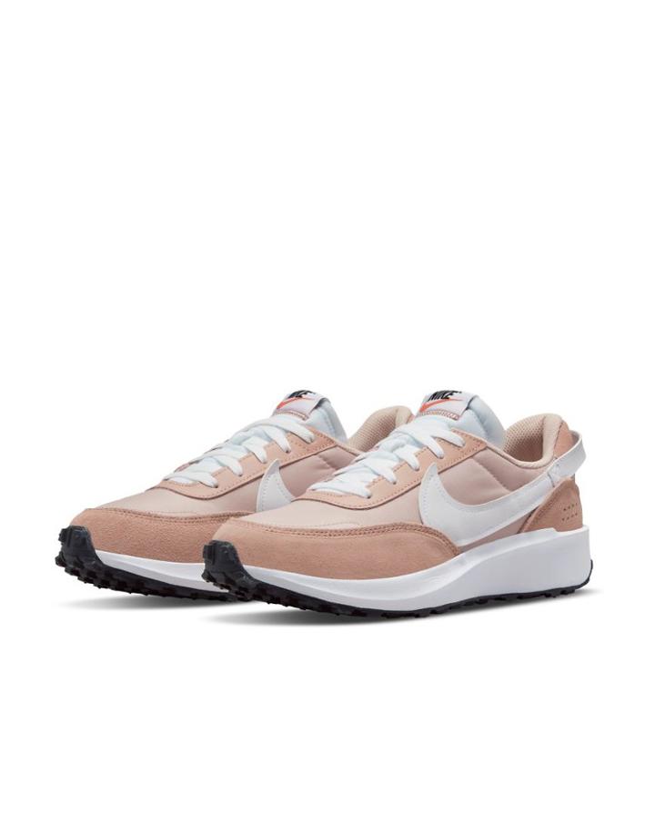 Nike Waffle Debut Sneakers In Pink Oxford