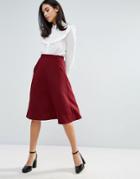 Unique 21 A Line Skirt - Red