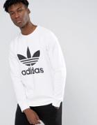 Adidas Originals Trefoil Crew Sweatshirt Ay7794 - White